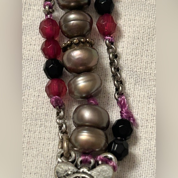 HUGE SALE! VINTAGE LUCKY BRAND FRESHWATER PEARL TOGGLE BRACELET NWT $35 - Picture 5 of 11